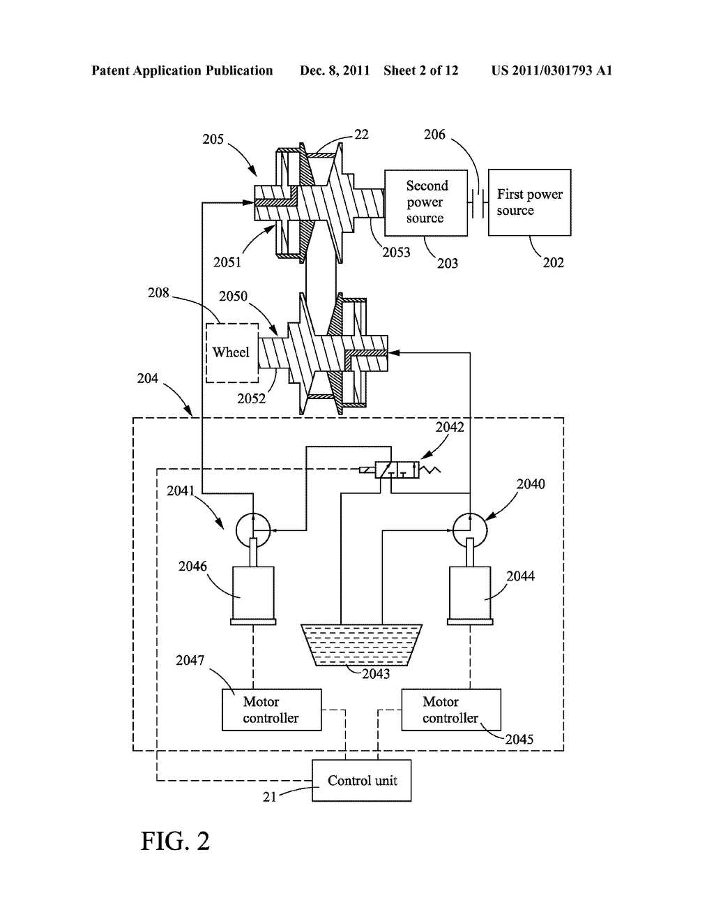 METHOD AND SYSTEM FOR CONTROLLING HYDRAULIC APPARATUS FOR CONTINUOUSLY     VARIABLE TRANSMISSION OF HYBRID VEHICLE SYSTEM - diagram, schematic, and image 03