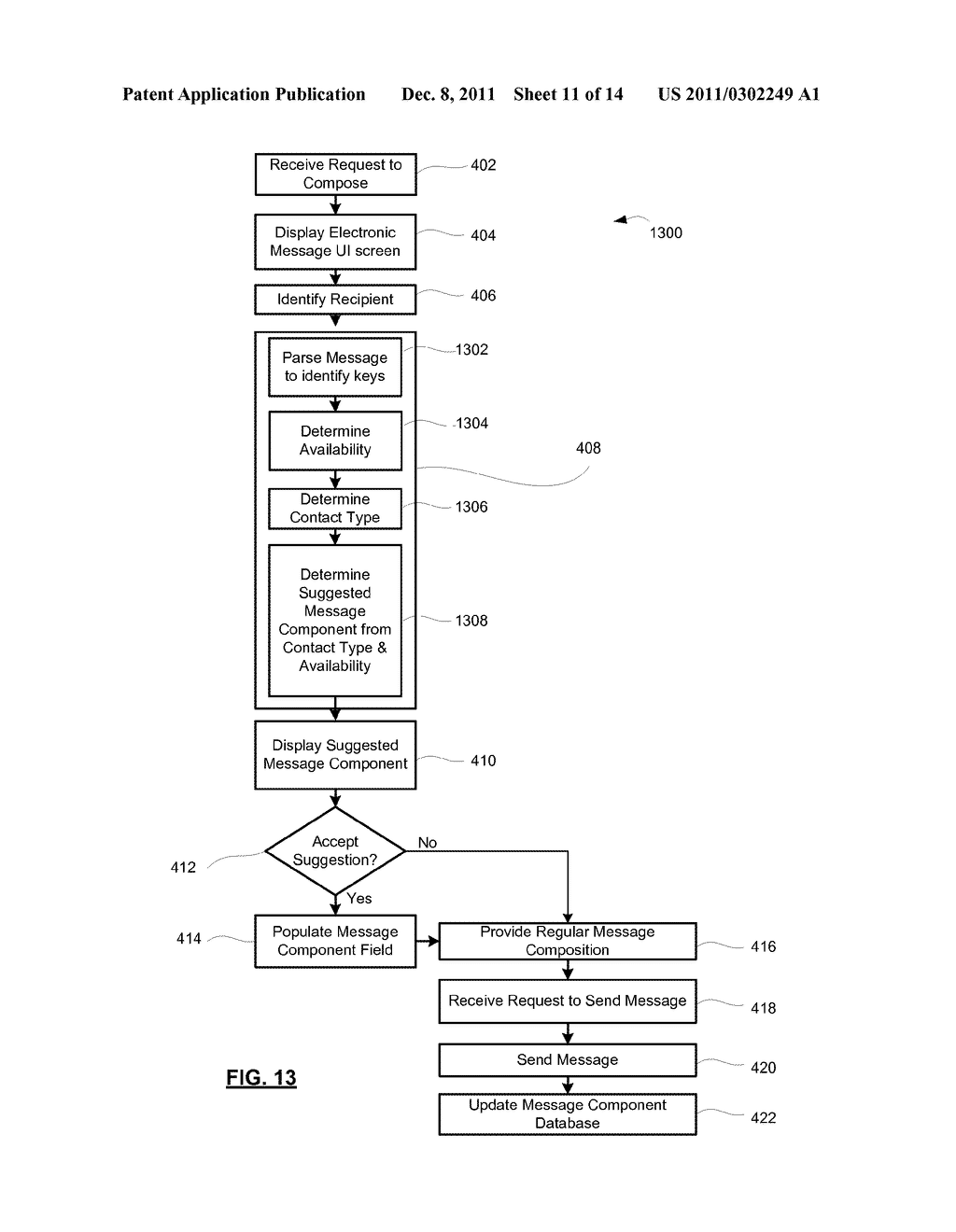 METHOD FOR ASSISTED MESSAGE GENERATION - diagram, schematic, and image 12
