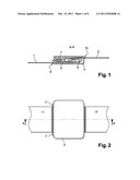 DEVICE FOR ADJUSTING THE LENGTH OF A FLEXIBLE LINK AND USE THEREOF IN A     COMFORT HOUSING FOR A HARNESS STRAP diagram and image