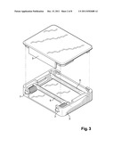 DEVICE FOR ADJUSTING THE LENGTH OF A FLEXIBLE LINK AND USE THEREOF IN A     COMFORT HOUSING FOR A HARNESS STRAP diagram and image