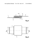 DEVICE FOR ADJUSTING THE LENGTH OF A FLEXIBLE LINK AND USE THEREOF IN A     COMFORT HOUSING FOR A HARNESS STRAP diagram and image