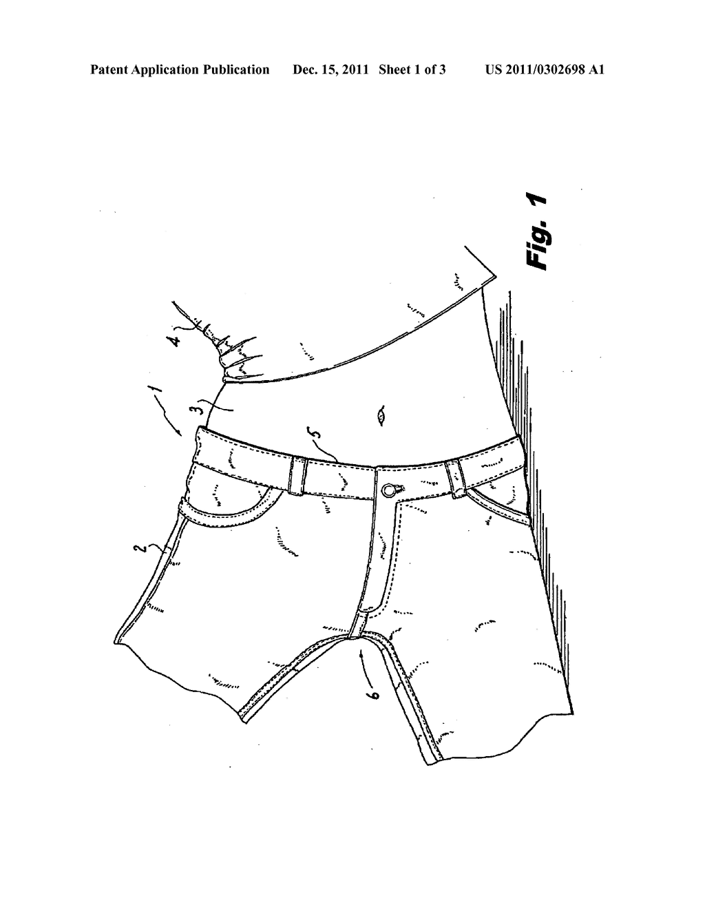 Waistless underwear alternative secret pants shield - diagram, schematic, and image 02