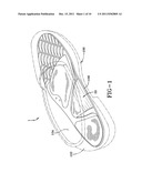 Adjustable and interchangebale insole and arch support system diagram and image