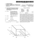 PROCEDURE FOR THE MANUFACTURE OF LARGE PARTS OF COMPOSITE MATERIAL     CONTROLLING THE THICKNESS OF THE EDGES THEREOF diagram and image