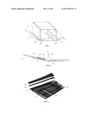 PROCEDURE FOR THE MANUFACTURE OF LARGE PARTS OF COMPOSITE MATERIAL     CONTROLLING THE THICKNESS OF THE EDGES THEREOF diagram and image