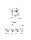 BOTTLE, CAN OR CUP IDENTIFIER DIMPLES diagram and image