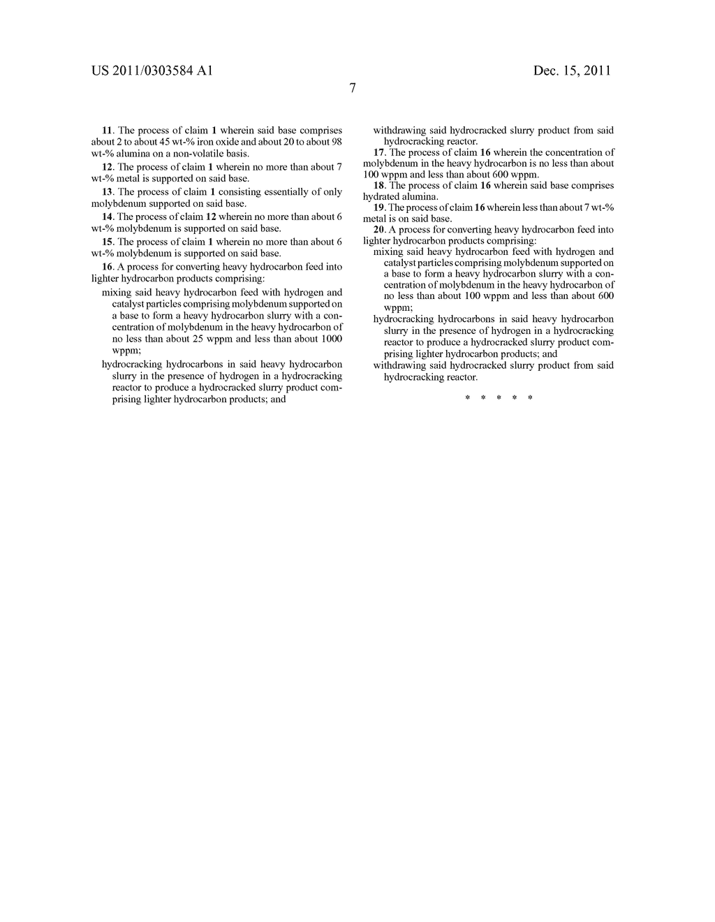 PROCESS FOR USING SUPPORTED MOLYBDENUM CATALYST FOR SLURRY HYDROCRACKING - diagram, schematic, and image 09