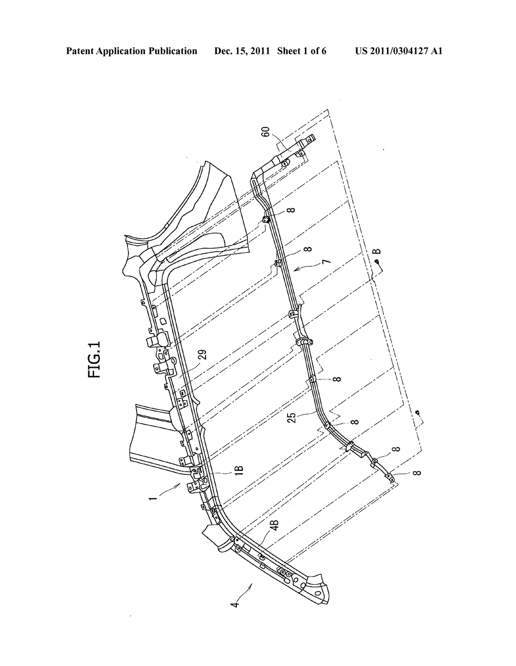 ROOF STRUCTURE FOR AUTOMOBILE - diagram, schematic, and image 02