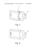 ELECTRONIC DEVICE HOLDER, ESPECIALLY FOR A MOBILE PHONE, FOR USE IN A     MECHANICAL VEHICLE diagram and image