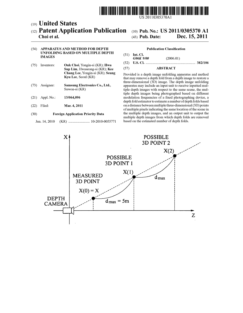 Apparatus and method for depth unfolding based on multiple depth images - diagram, schematic, and image 01