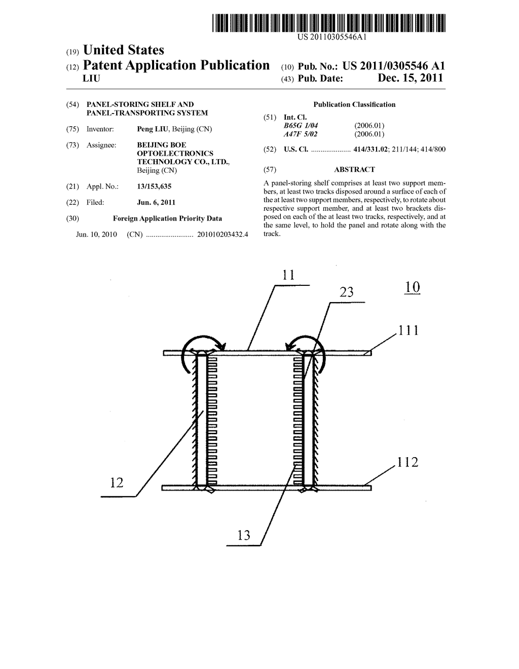 PANEL-STORING SHELF AND PANEL-TRANSPORTING SYSTEM - diagram, schematic, and image 01