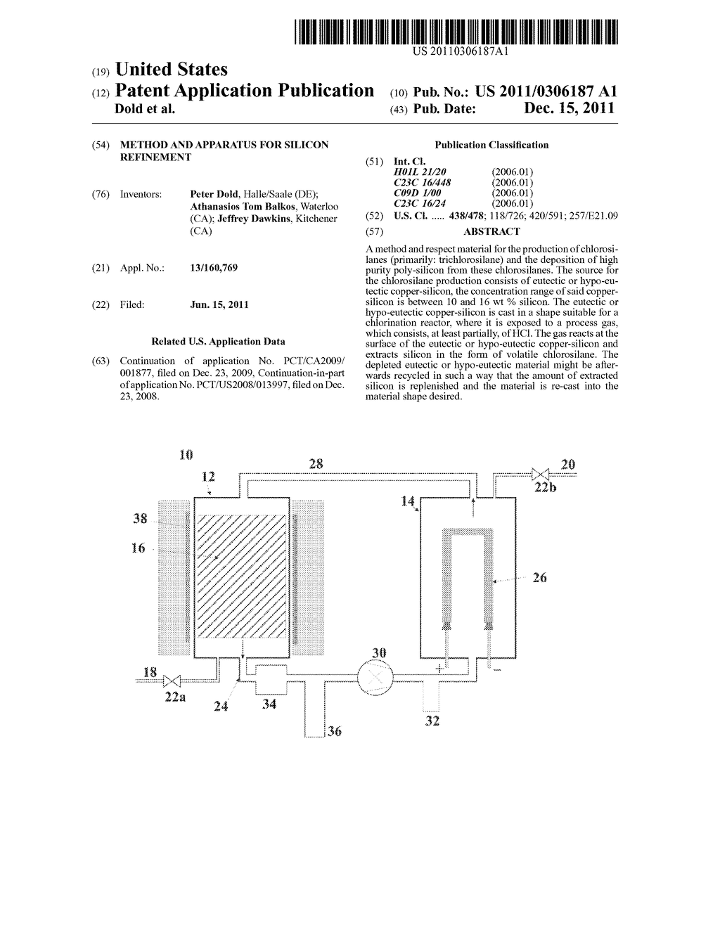 METHOD AND APPARATUS FOR SILICON REFINEMENT - diagram, schematic, and image 01