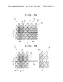 CLOTH MATERIAL IN A RAW FABRIC STATE, AND METHOD FOR EXPOSING CONDUCTIVE     FIBER IN THAT CLOTH MATERIAL diagram and image