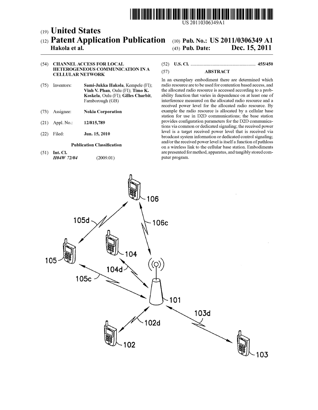 Channel Access For Local Heterogeneous Communication in a Cellular Network - diagram, schematic, and image 01