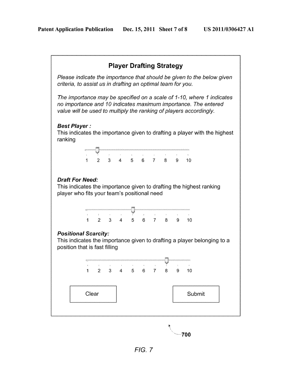 Method and System for Drafting One or More Players in a Fantasy Sport - diagram, schematic, and image 08