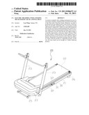 ELECTRIC TREADMILL WITH A FOLDING MECHANISM BY USE OF A SWIVEL PIECE diagram and image