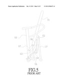 ELECTRIC TREADMILL WITH A FOLDING MECHANISM BY USE OF A SWIVEL PIECE diagram and image