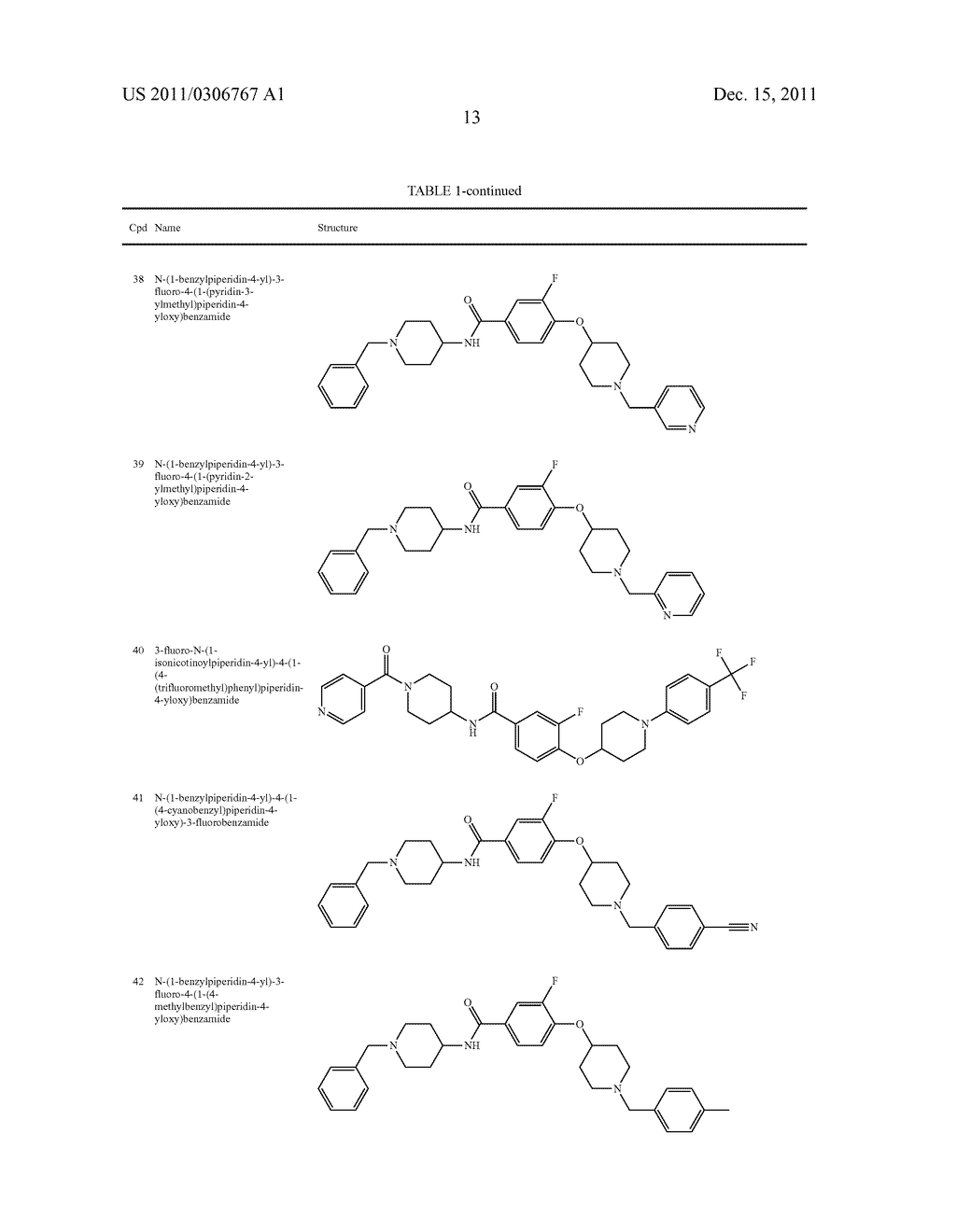 N-Substituted-Heterocycloalkyloxybenzamide Compounds and Methods of Use - diagram, schematic, and image 19