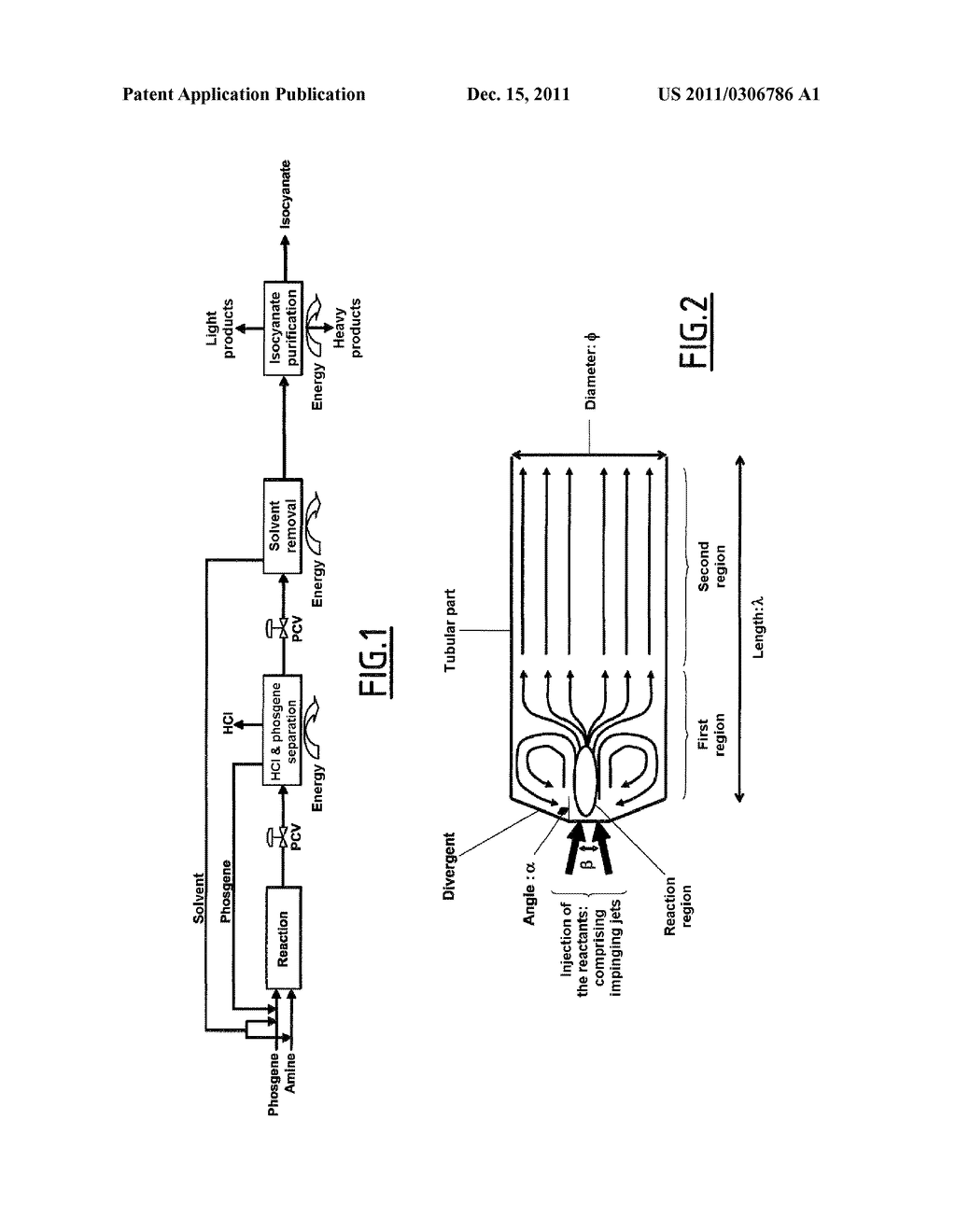 USE OF A PISTON REACTOR TO IMPLEMENT A PHOSGENATION PROCESS - diagram, schematic, and image 02