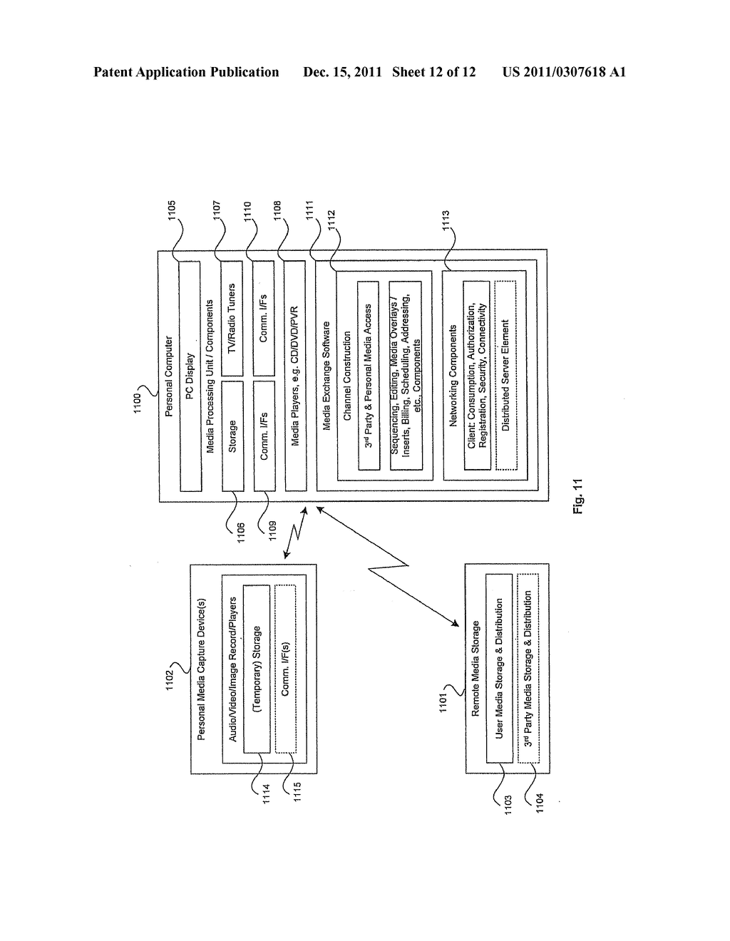 SECURE LEGACY MEDIA PERIPHERAL ASSOCIATION WITH AUTHENTICATION IN A MEDIA     EXCHANGE NETWORK - diagram, schematic, and image 13