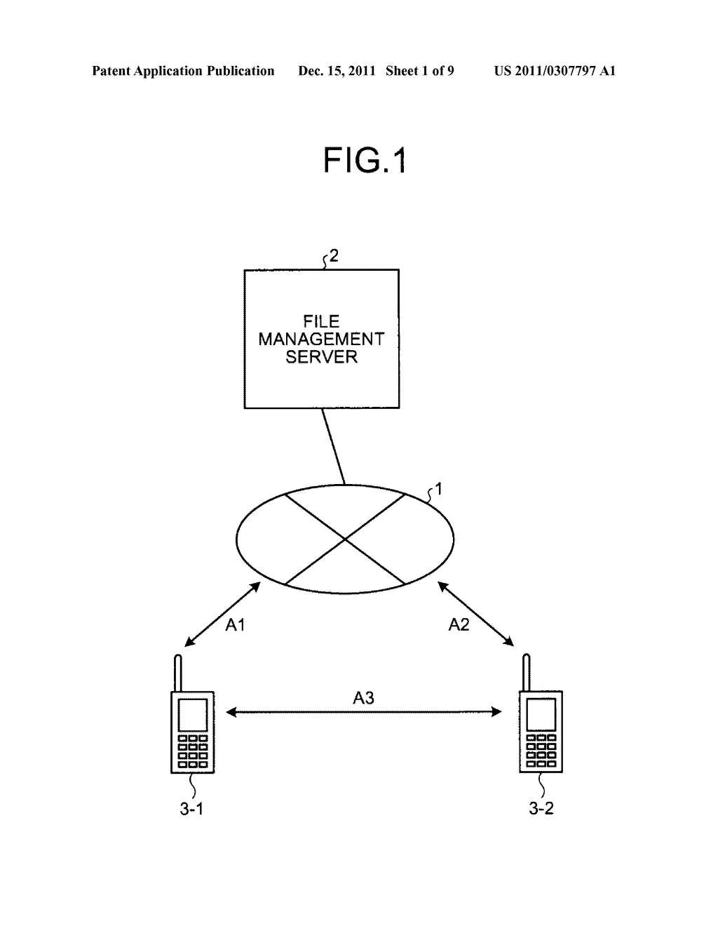 FILE EXCHANGE SYSTEM AND MOBILE DEVICE - diagram, schematic, and image 02