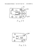 LATCH FOR TRAVEL GUITAR WITH HINGED NECK diagram and image