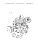 TWO-STROKE CYCLE COMBUSTION ENGINE OF AIR SCAVENGING TYPE diagram and image