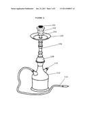 Hookah coal screen (HCS) with screen and wind guard/brim/skirt diagram and image