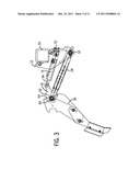 PRECISION HOE OPENER WITH SWING LINK BETWEEN CYLINDER AND SHANK diagram and image