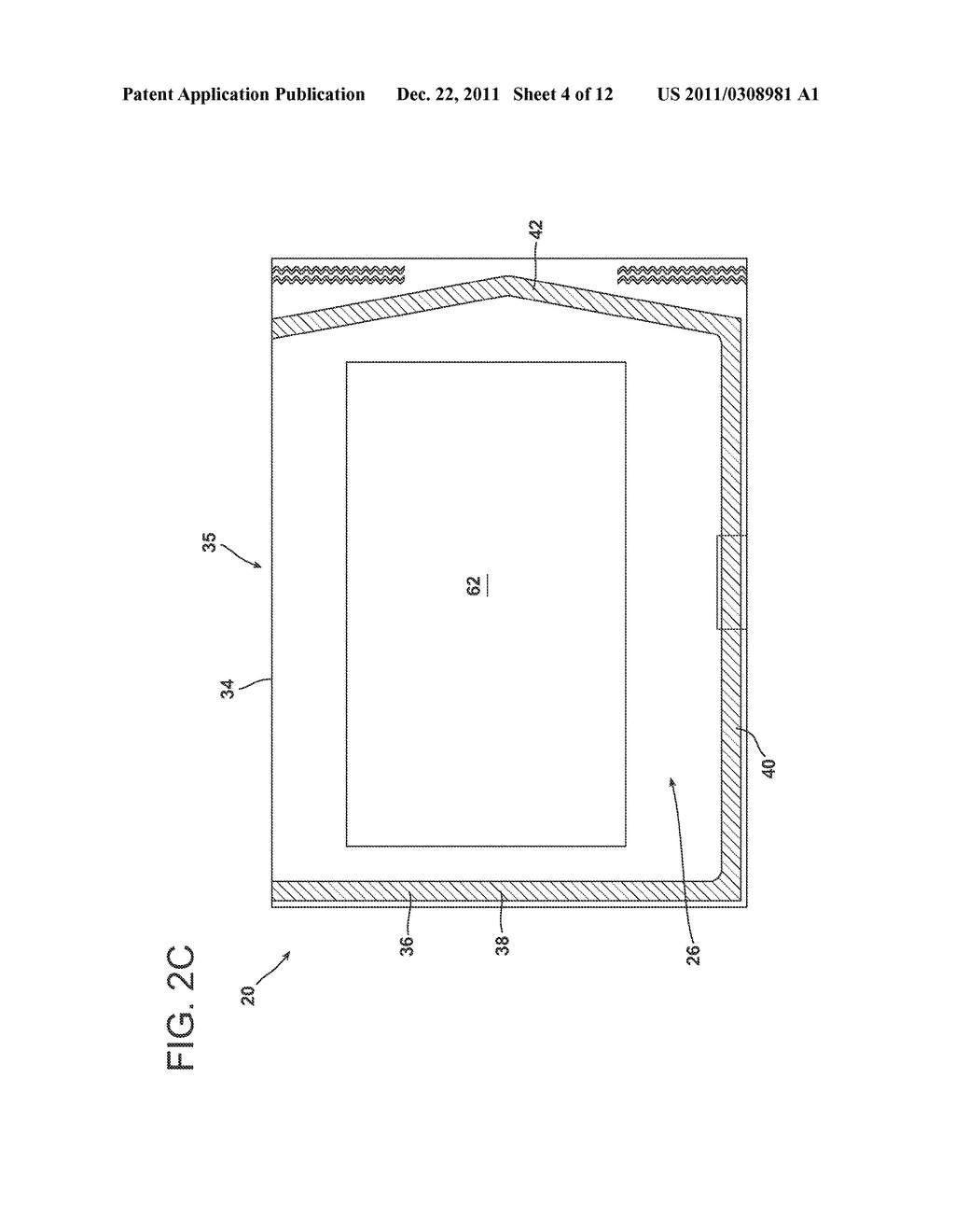 SEALED POUCHES FOR MEDICAL DEVICES HAVING TEXTURED OPENING FLANGES AND     METHODS THEREFOR - diagram, schematic, and image 05