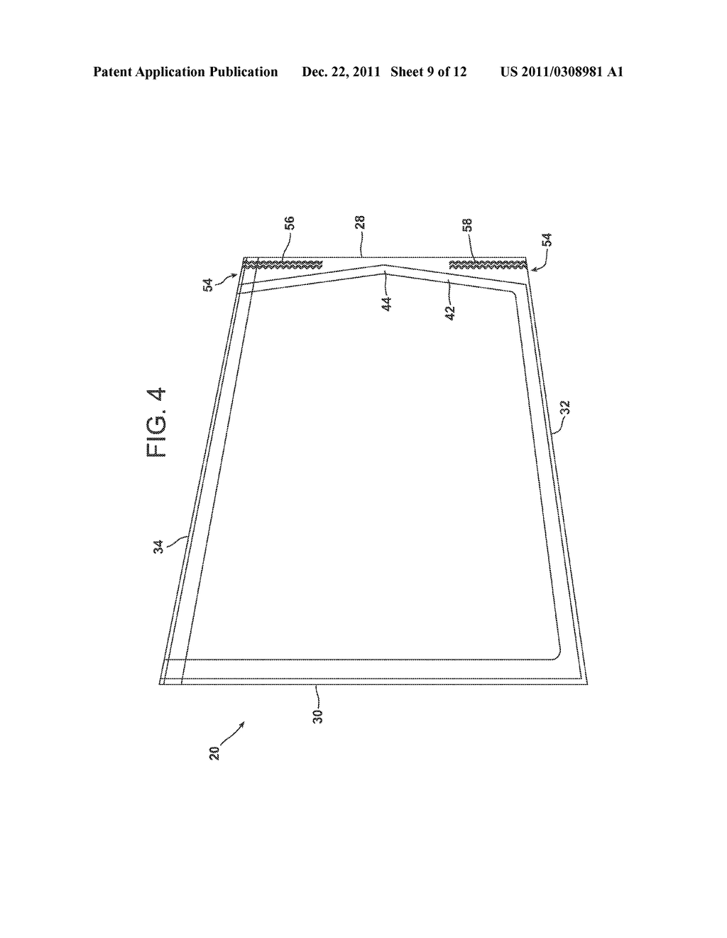 SEALED POUCHES FOR MEDICAL DEVICES HAVING TEXTURED OPENING FLANGES AND     METHODS THEREFOR - diagram, schematic, and image 10