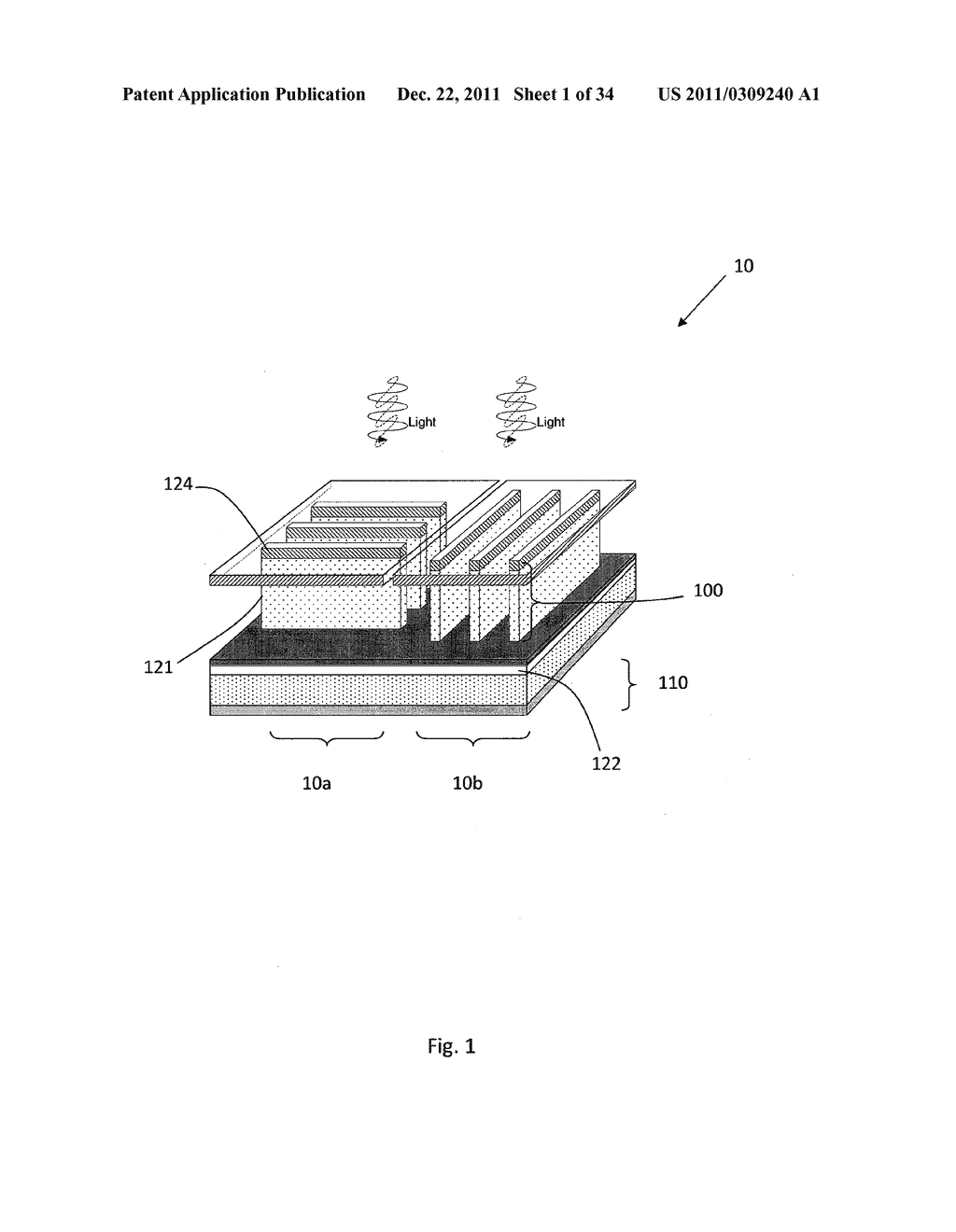 POLARIZED LIGHT DETECTING DEVICE AND FABRICATION METHODS OF THE SAME - diagram, schematic, and image 02