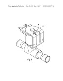 VALVE WITH A SOLENOID FIXED TO A PLUNGER TUBE BY A YOKE diagram and image
