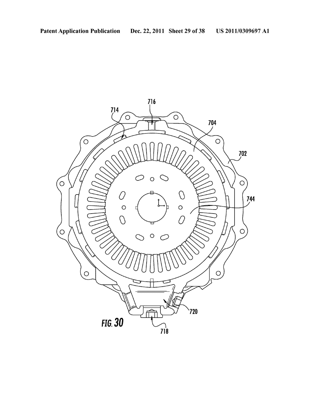 ELECTRIC MOTOR ASSEMBLIES INCLUDING STATOR AND/OR ROTOR COOLING - diagram, schematic, and image 30