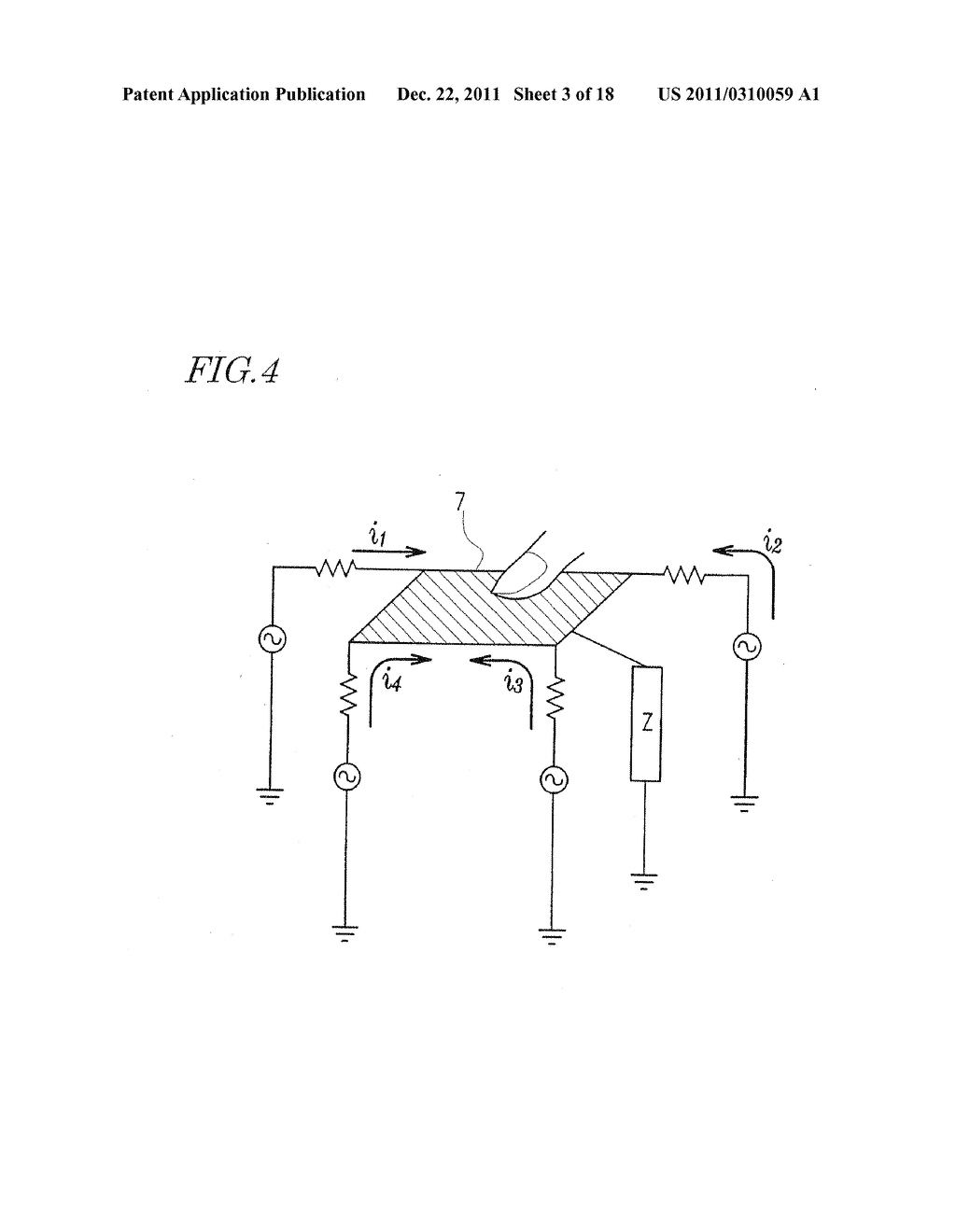 TOUCH SENSOR, DISPLAY DEVICE WITH TOUCH SENSOR, AND METHOD OF GENERATING     LOCATION DATA - diagram, schematic, and image 04