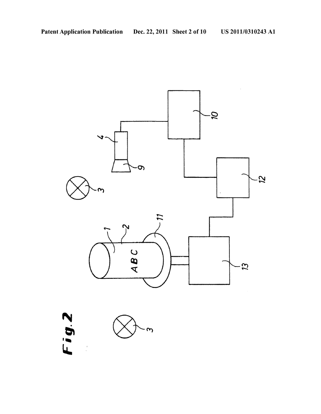 Method and Device for the Quality Assurance of at Least Partially     Translucent Hollow Bodies - diagram, schematic, and image 03