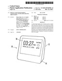 DIGITAL CLOCK WITH INTERNET CONNECTIVITY AND MULTIPLE RESTING ORIENTATIONS diagram and image