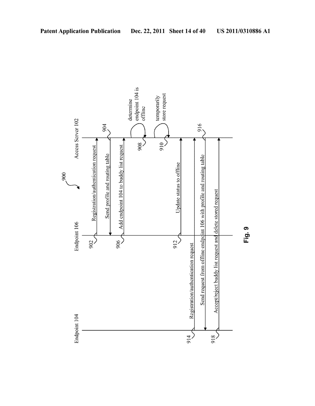 SYSTEM AND METHOD FOR TRANSFERRING A CALL BETWEEN ENDPOINTS IN A HYBRID     PEER-TO-PEER NETWORK - diagram, schematic, and image 15