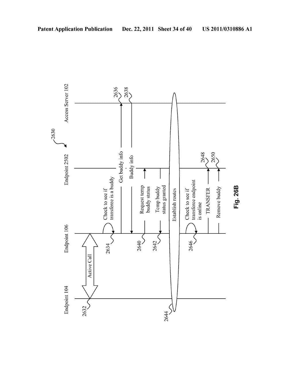 SYSTEM AND METHOD FOR TRANSFERRING A CALL BETWEEN ENDPOINTS IN A HYBRID     PEER-TO-PEER NETWORK - diagram, schematic, and image 35
