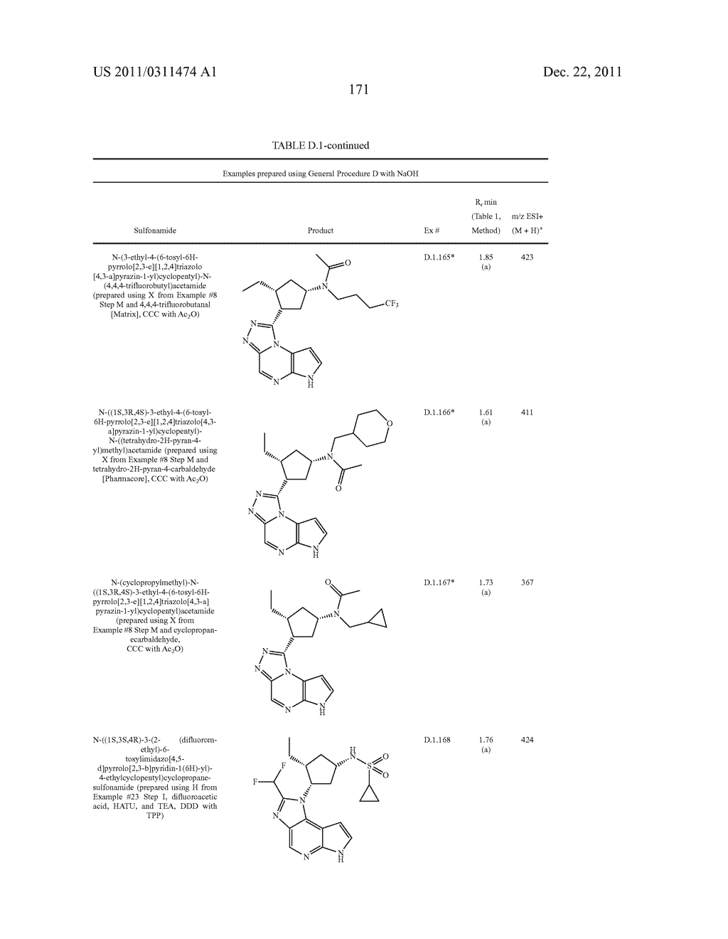 Novel Tricyclic Compounds - diagram, schematic, and image 172