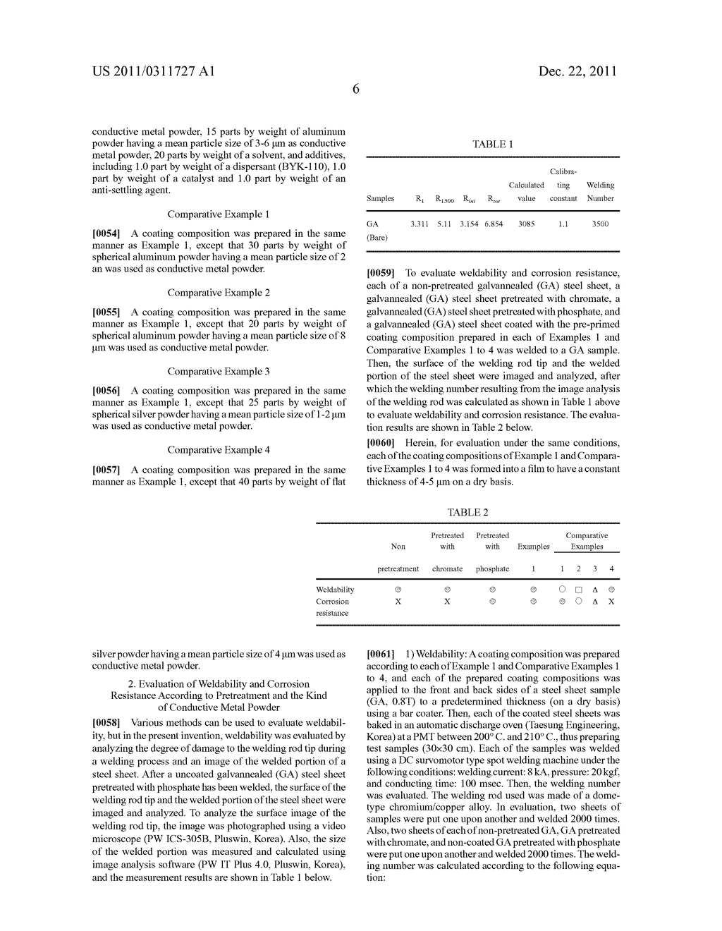 WELDABLE PRE-PRIMED COATING COMPOSITION FOR AUTOMOTIVE OEM AND COATING     METHOD THEREOF - diagram, schematic, and image 07