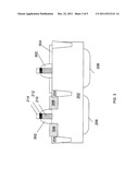 SEMICONDUCTOR DEVICE FABRICATION METHOD INCLUDING HARD MASK AND     SACRIFICIAL SPACER ELEMENTS diagram and image