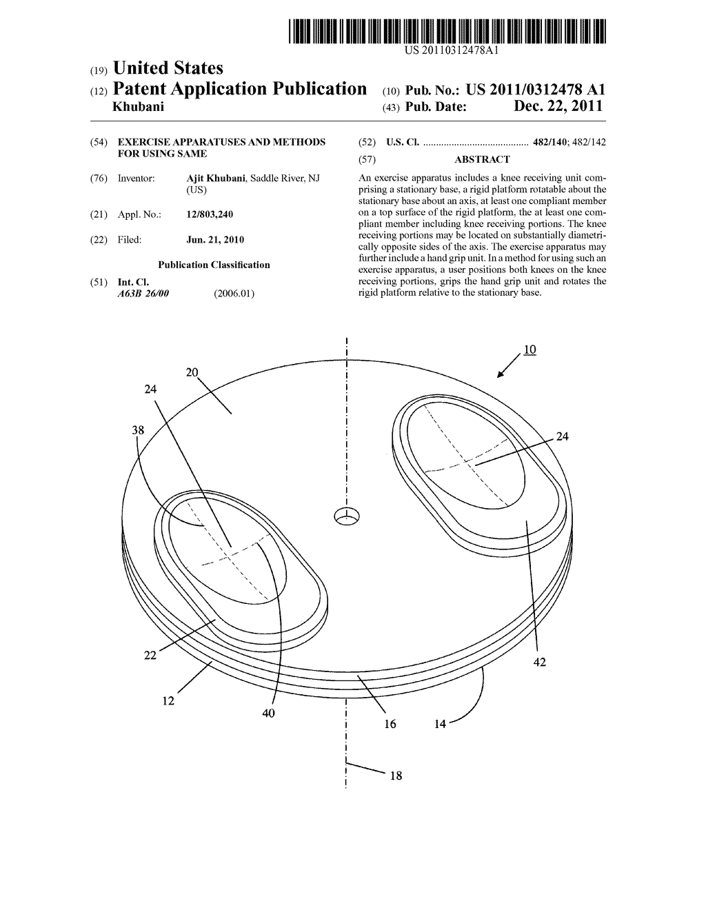 Exercise apparatuses and methods for using same - diagram, schematic, and image 01