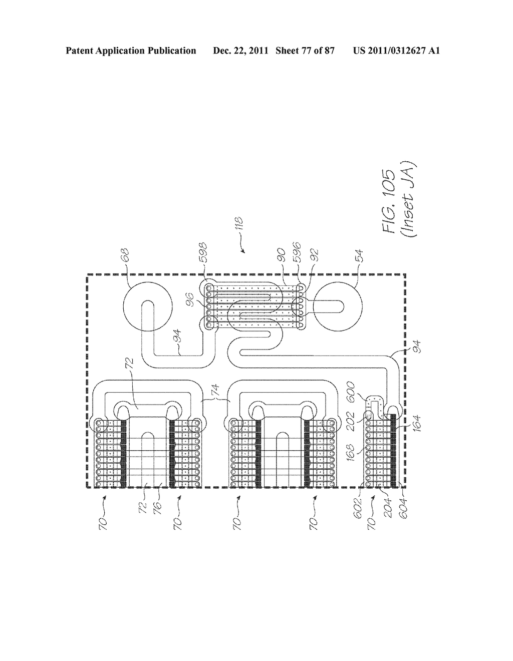 TEST MODULE WITH MICROFLUIDIC DEVICE HAVING LOC AND DIALYSIS DEVICE FOR     SEPARATING PATHOGENS FROM OTHER CONSTITUENTS IN A BIOLOGICAL SAMPLE - diagram, schematic, and image 78