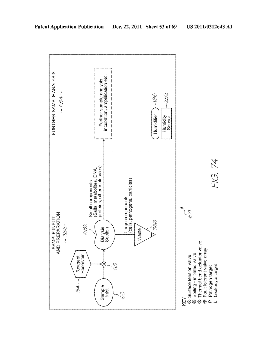 MICROFLUIDIC DEVICE FOR DETECTION OF HYBRIDIZATION OF NUCLEIC ACID TARGETS - diagram, schematic, and image 54