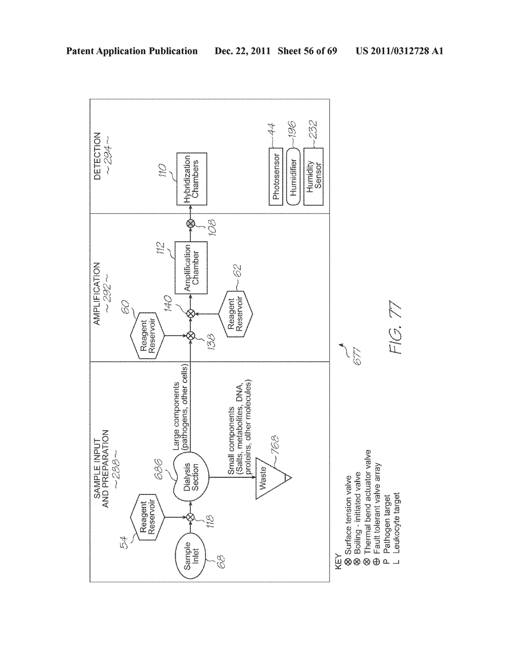 MICROFLUIDIC DEVICE WITH NON-IMAGING OPTICS - diagram, schematic, and image 57