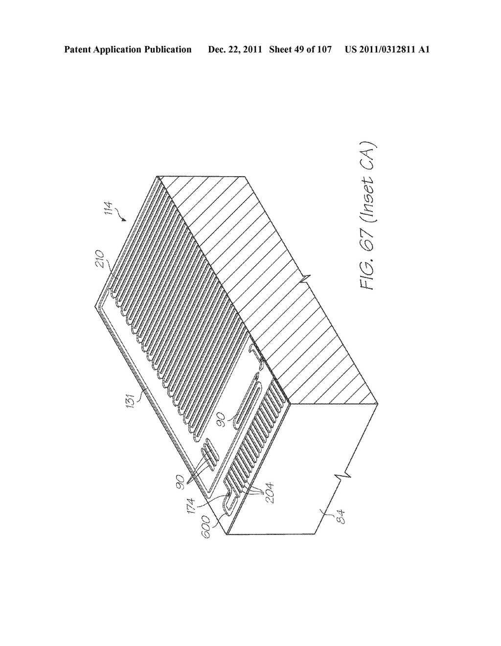 LOC DEVICE FOR ELECTROCHEMILUMINESCENT DETECTION OF TARGET SEQUENCES WITH     ELECTRODES PROFILED FOR GREATER PERIPHERAL EDGE LENGTH - diagram, schematic, and image 50