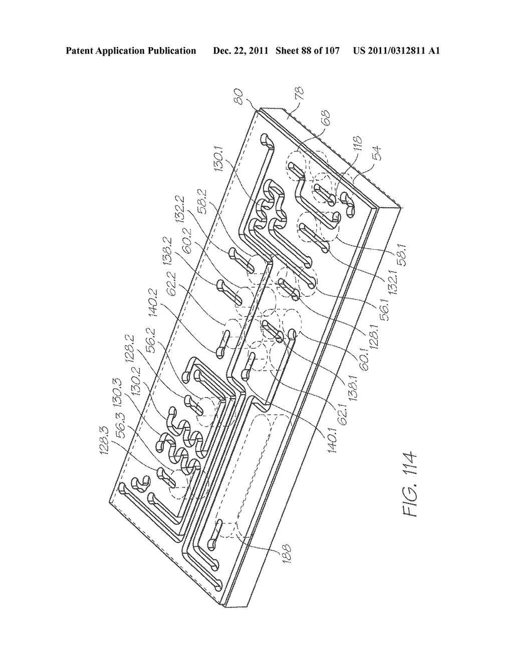 LOC DEVICE FOR ELECTROCHEMILUMINESCENT DETECTION OF TARGET SEQUENCES WITH     ELECTRODES PROFILED FOR GREATER PERIPHERAL EDGE LENGTH - diagram, schematic, and image 89