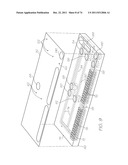 OLIGONUCLEOTIDE SPOTTING DEVICE WITH FLUIDICS ON BOTH SIDES OF SUPPORTING     SUBSTRATE diagram and image