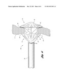 CLOSURE DEVICE WITH STRING RETRACTABLE UMBRELLA AND METHOD FOR CLOSING A     BODY OPENING WITH THE SAME diagram and image